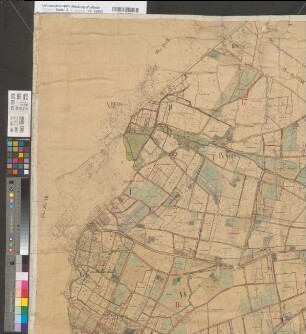 Coesfeld, Stadt und Ksp. (Coesfeld), Umlegung Harle, Übersichtskarte