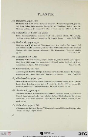 Plastik (Nr. 182-254)