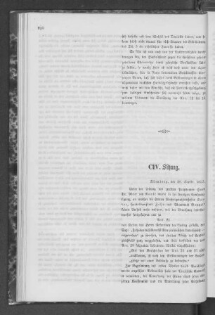CIV. Sitzung.
