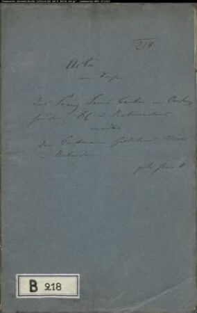Becker, Franz Friedrich zu Oerlinghausen gegen Kaufmann Hildebrand in Oerlinghausen