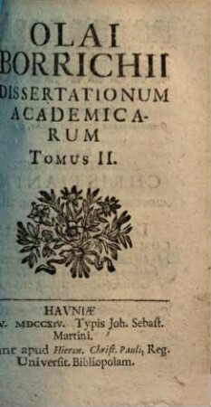 Dissertationes academicae, 2