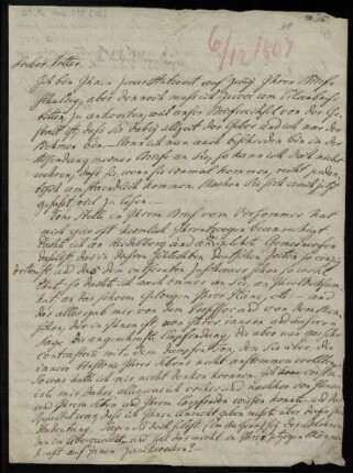 Brief von Johann Heinrich Christian Bang an Friedrich Creuzer