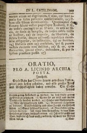 Oratio, Pro A. Licinio Archia Poeta.