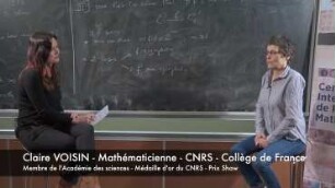 Interview au CIRM : Claire Voisin