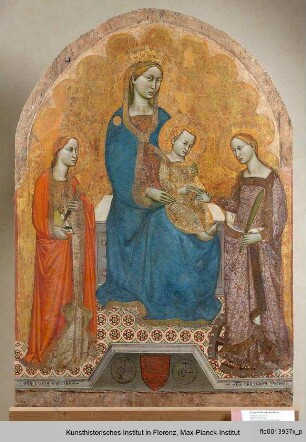 Thronende Madonna mit den Heiligen Lucia und Katharina von Alexandrien