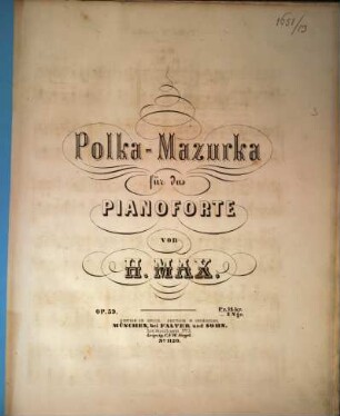 Polka-Mazurka für das Pianoforte op. 59