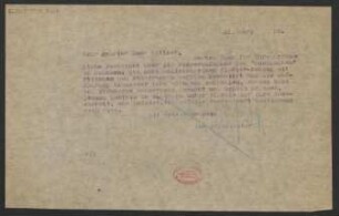 Brief an Julius Bittner : 12.03.1920