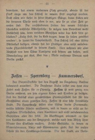Zossen - Sperenberg - Kummersdorf