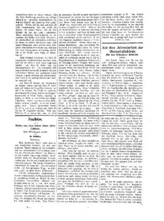 Aus dem Jahresbericht der Oberschulbehörde für das Schuljahr 1891/92 : (Schluß)
