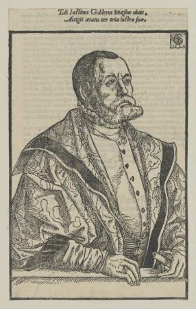 Bildnis des Iustinus Goblerus