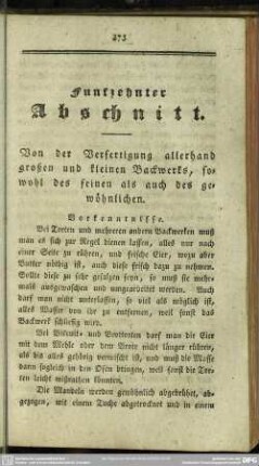 Funfzehnter Abschnitt
