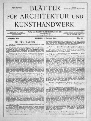 No. 10, 1. Oktober 1901