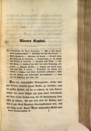 Denkwürdigkeiten aus dem Leben Sir Humphry Davy's, 2