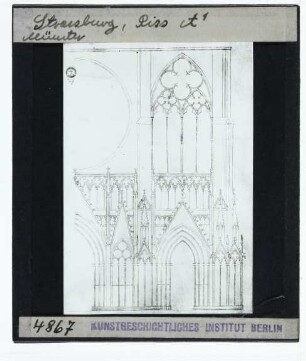 Straßburg, Münster : Aufriss