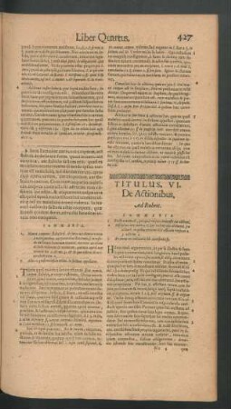 Titulus VI. De Actionibus.