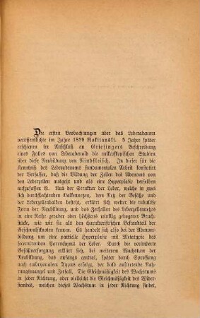 Ein Fall von Adenoma hepatis