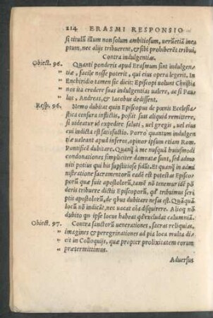 Contra indulgentias.