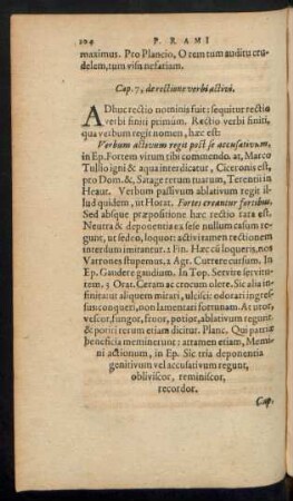 Cap. 7, de rectione verbi activi.