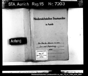 Untersuchungen und Vorarbeiten für eine Chaussee von Leer nach Papenburg