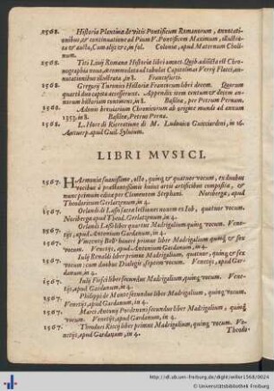Libri Mvsici.