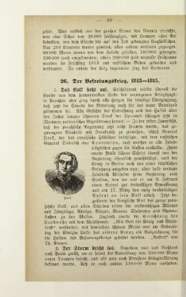 26. Der Befreiungskrieg, 1813 - 1815