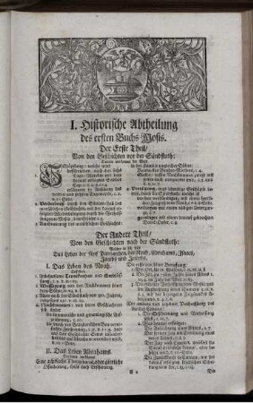 I. Historische Abtheilung des ersten Buchs Mosis.