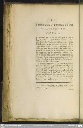 Chapitre XIII. Article Celibat