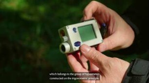 The measurement of the height of a standing tree: Forest Inventory