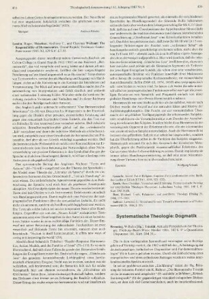 456-459 [Rezension] Trinität