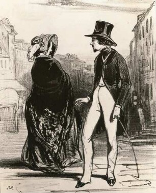 Gavarni, Paul: Souvenirs du Carnaval. Lithografie; 20 x 15,9 cm. 1839?