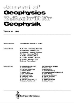 52: Journal of geophysics