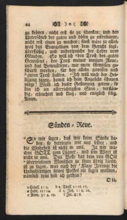 Sünden-Reue.