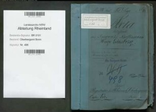 Ginsberg, Hugo geb. 17.02.1837; Markscheider; ausgeschieden 1869; Prüfungs- und Personalakte