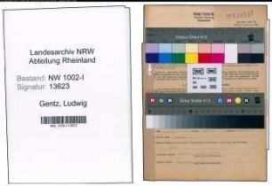 Entnazifizierung Ludwig Gentz, geb. 13.05.1895 (Geschaeftsfuehrer)
