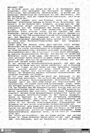 Wahlkampf 1989