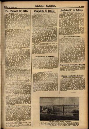 Zweite Ausgabe vom Mittwoch, den 20. Januar 1937.