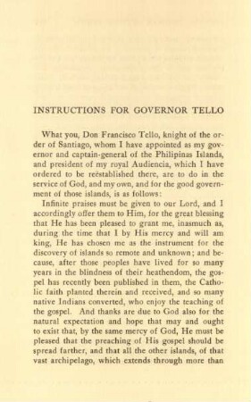Instruction for Governor Tello