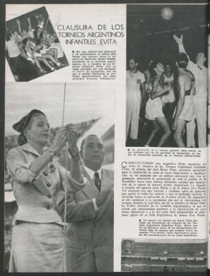 Clausura de los torneos argentinos infantiles Evita
