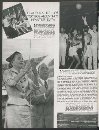 Clausura de los torneos argentinos infantiles Evita