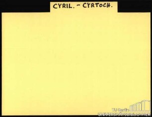 CYRIL.-CYRTOCH.