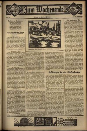 Zweite Ausgabe vom Sonntag, den 15. September 1935.