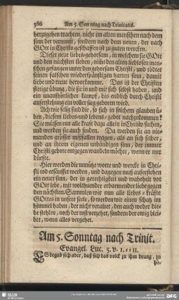 Am 5. Sonntag nach Trinit. Evangel. Luc. 5. v. 1-11