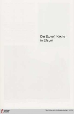 Die Ev.-ref. Kirche in Eilsum