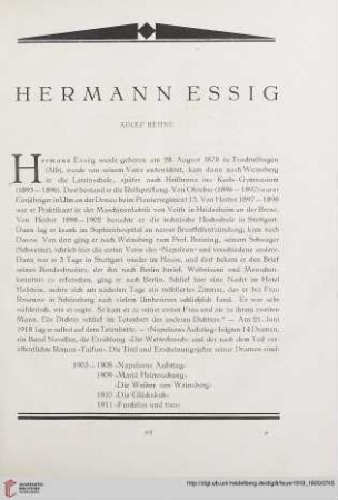 1: Hermann Essig