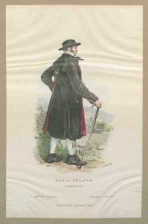 "Bauer aus Mühlenbach, Schwarzwald."