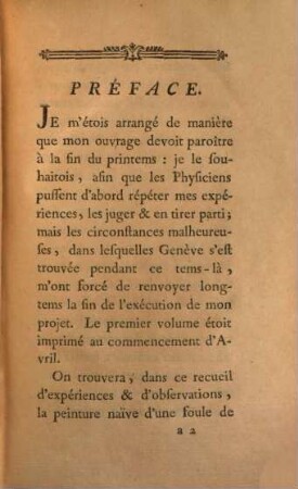 Mémoires Physico-Chymiques Sur l'influence de la lumière solaire pour modifier les êtres des trois règnes de la Nature, & sur-tout ceux du règne végétal. 1