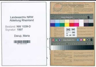 Entnazifizierung Maria Darup , geb. 22.05.1901 (Studienraetin)