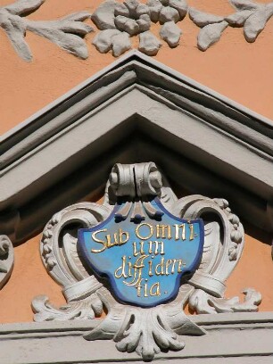 Detail an einem Barockhaus in der Brüderstrasse