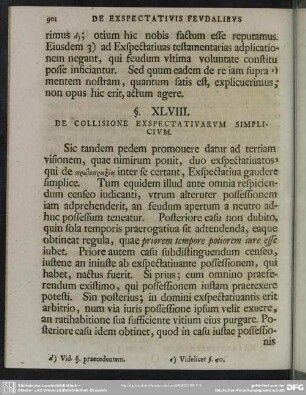 §. XLVIII. De Collisione Exspectativarum Simplicium