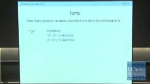 Lecture 07. Ions and Molecules